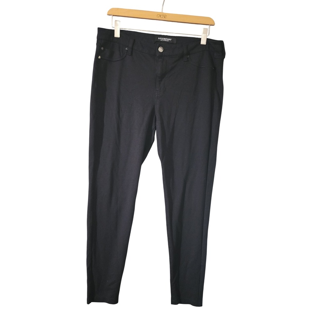 Liverpool Los Angeles Black Pants Trousers Comfort Stretch Size 12/31